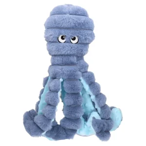 Gray Octopus Plush Dog Toy