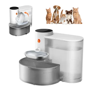 Stainless Steel Bowl Automatically Purifies  Drinking  For Cats