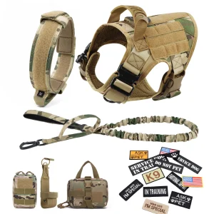 Military Large Dog Tactical Dogs Harnesses
