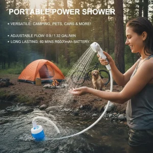 Outdoor Shower Portable Handheld Rechargeable