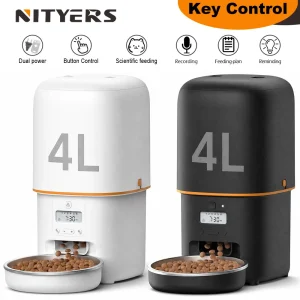 NITYERS 4L Automatic Cat  dog Feeder,