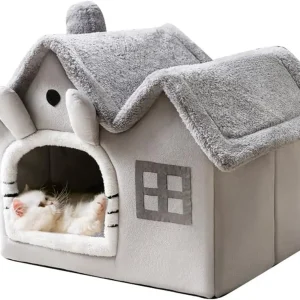 Luxury Double Roof Indoor Dog House Cat Nest,