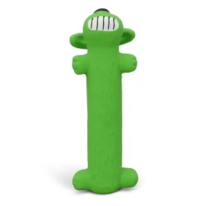 Smiling Loofa Dog Latex Dog Toy with Squeaker