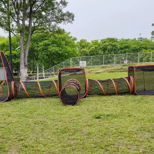 6 in 1 Pet Cat and Dog Tunnel Tent