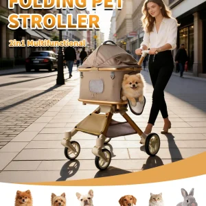 Pet Stroller for Dog & Cat,